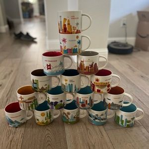 Starbucks You Are Here Mugs